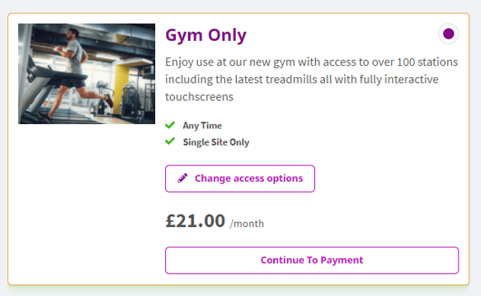GG Gym only membership